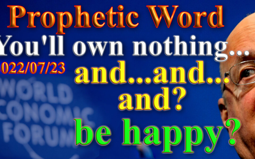 Word 2022-07-23  You will own nothing… and… Be happy?