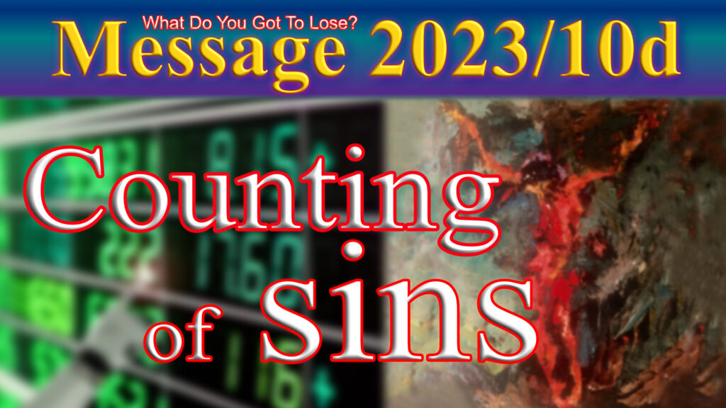 Message 2023-10c Counting sins