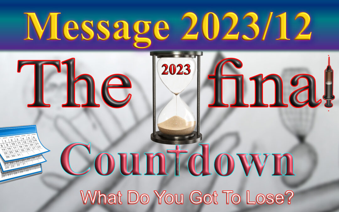 Message 2023/12 The final countdown
