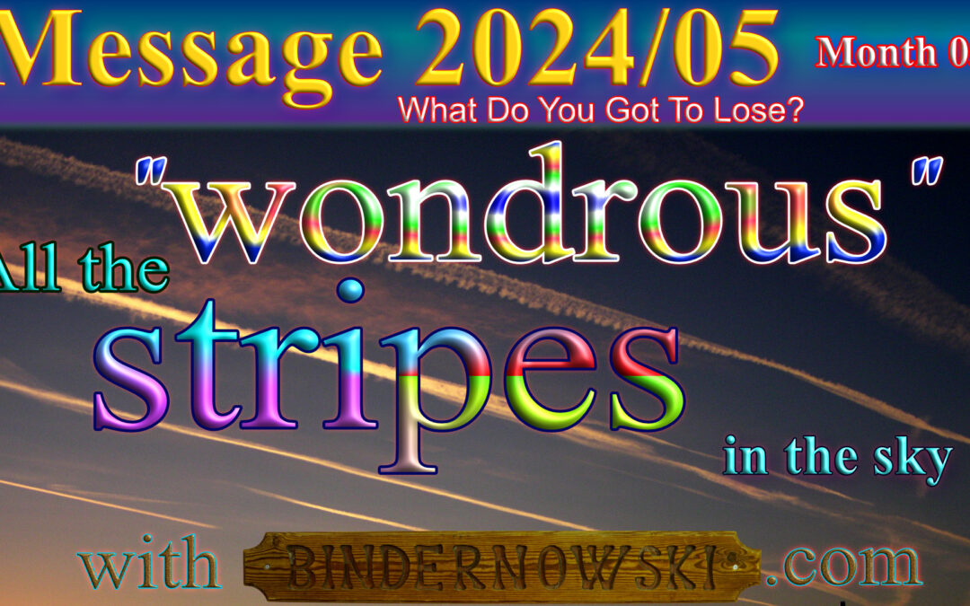 Message 2024/05 All the ″wondrous″ stripes