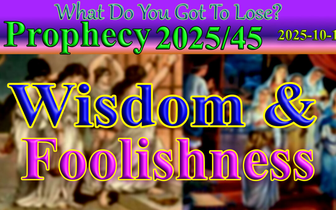 Word 2025/10/11 – Wisdom and foolishness