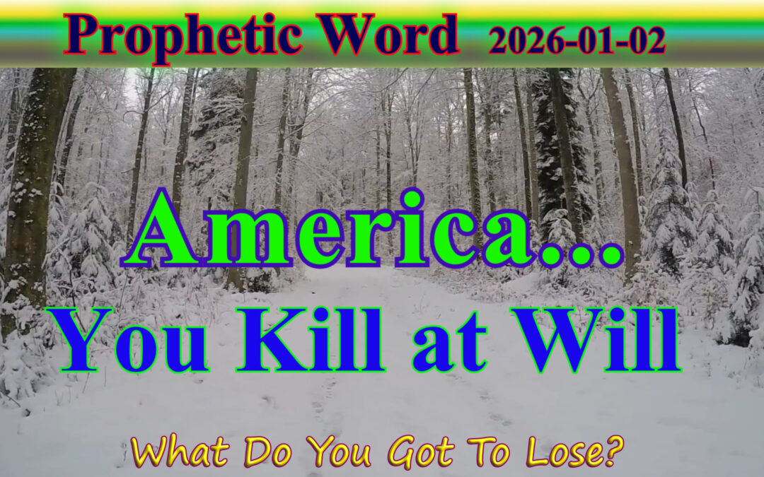 Word 2026/01/02 America – You kill at will